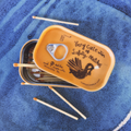 Very Cute Tin of Safety Matches (Orange) Collectable 