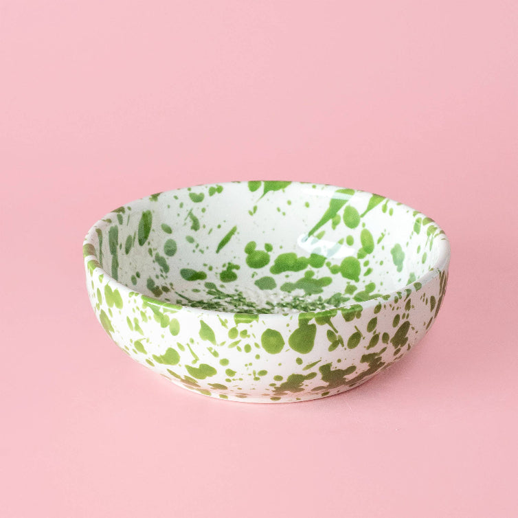 Garlic Grater Plate - Medium Ceramic Green - Moss