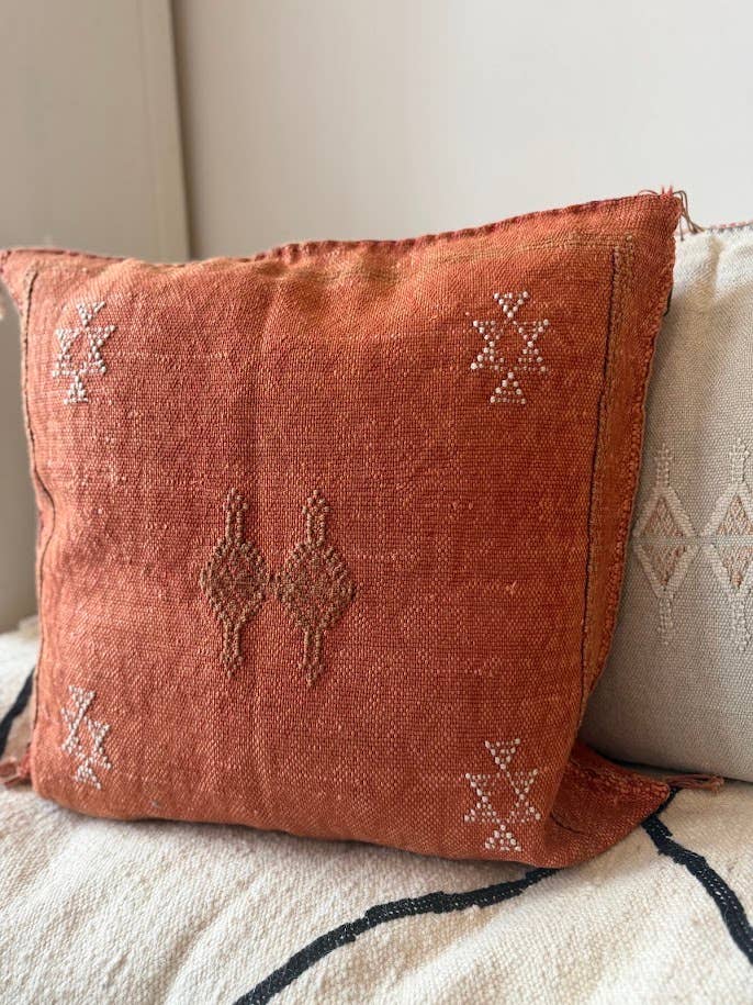 Cactus Silk kuddfodral - Terracotta 50 x 50 cm