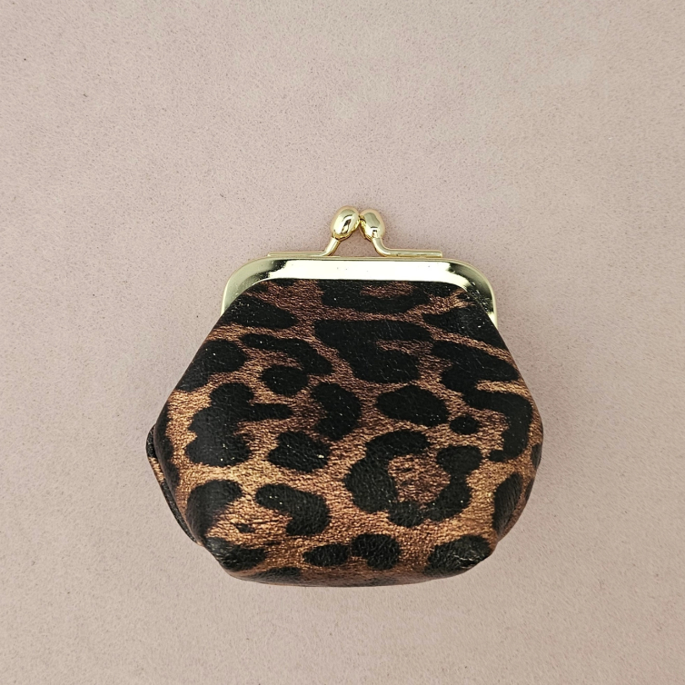 Retro leather mini purse