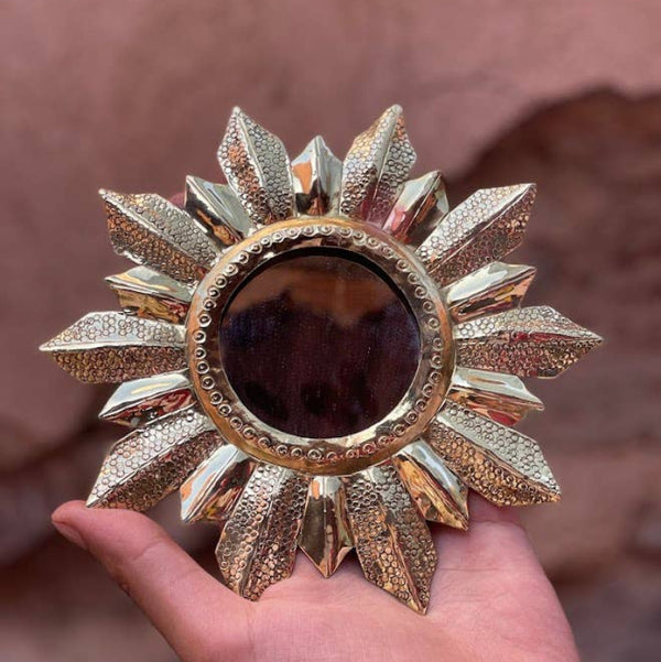 Mirror, Norther light Star, Bronze