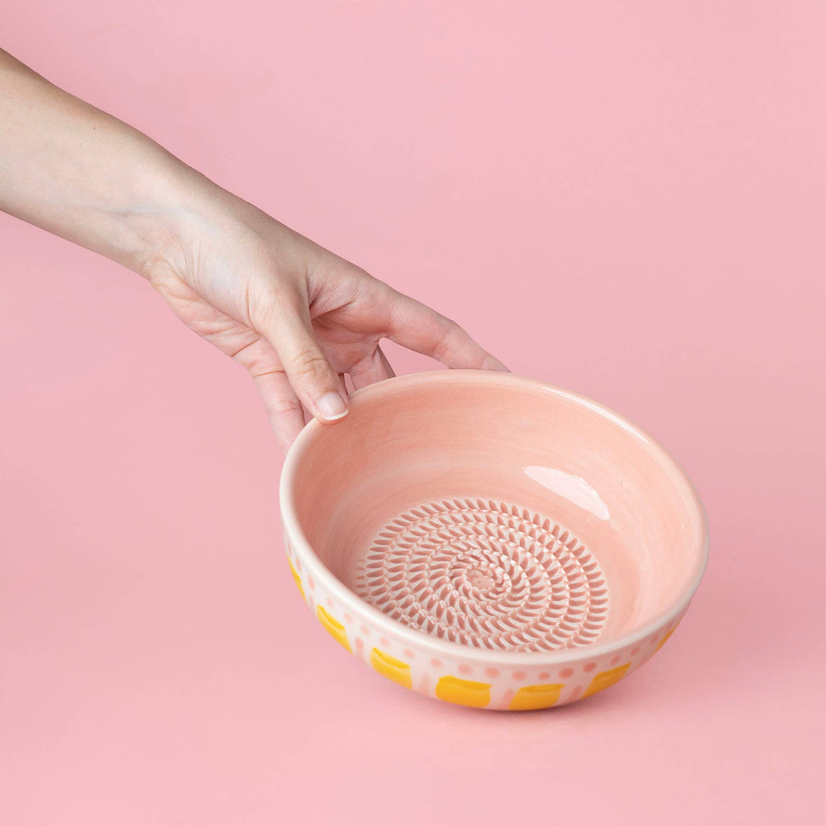 Vintage Pottery Garlic Grater Bowl – Medium - Valentina (Leverans V.45)