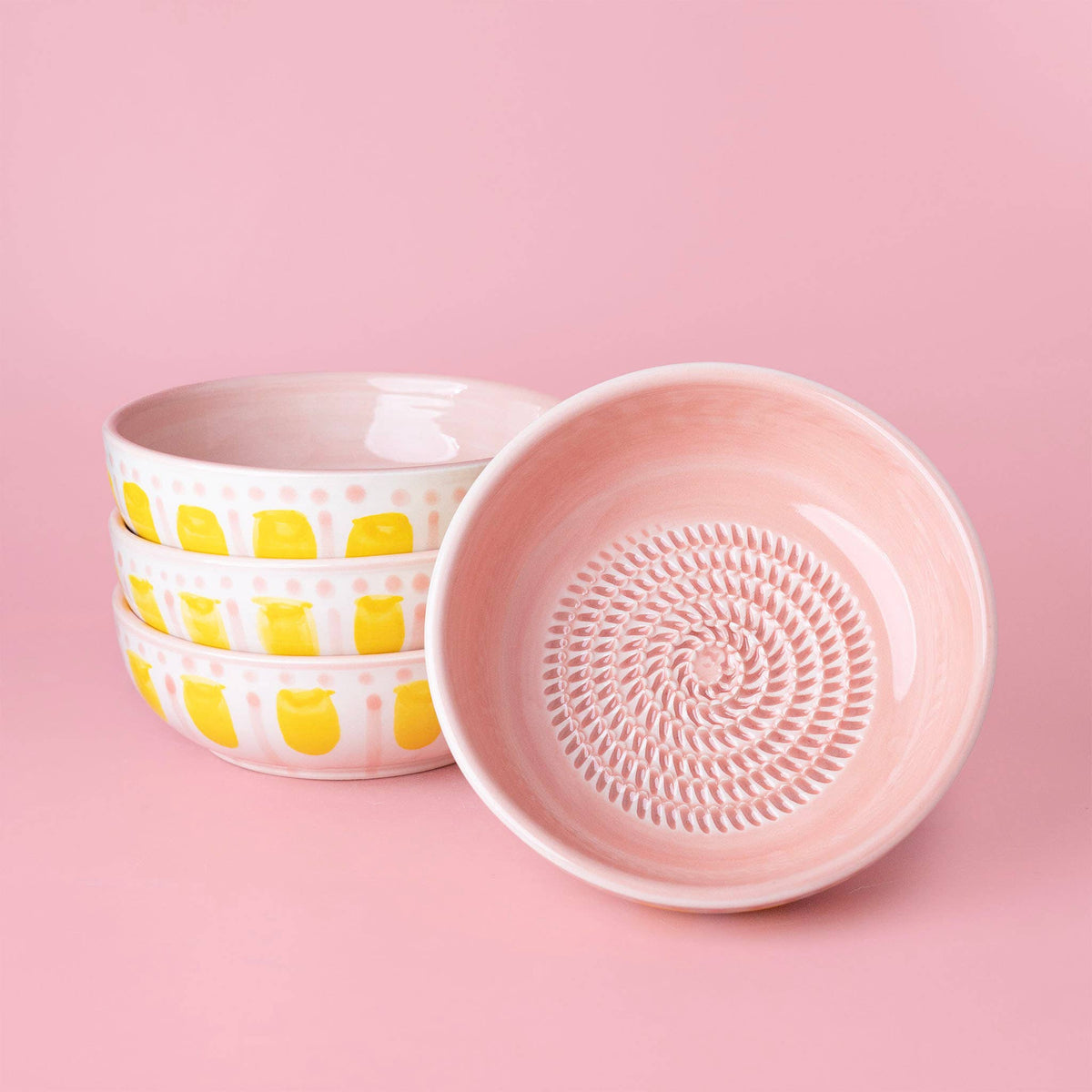 Vintage Pottery Garlic Grater Bowl – Medium - Valentina (Leverans V.45)