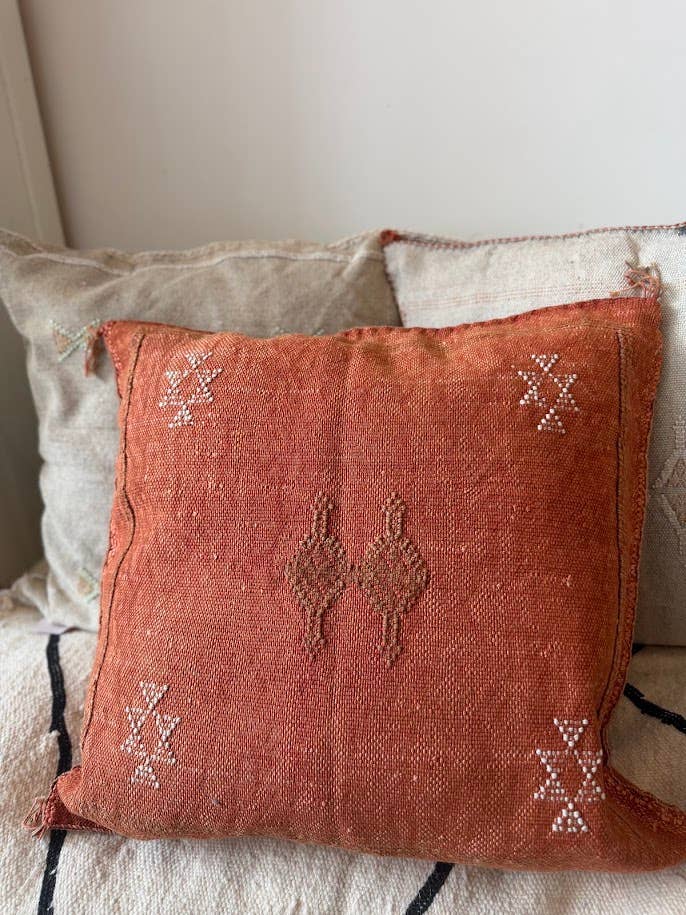Cactus Silk kuddfodral - Terracotta 50 x 50 cm