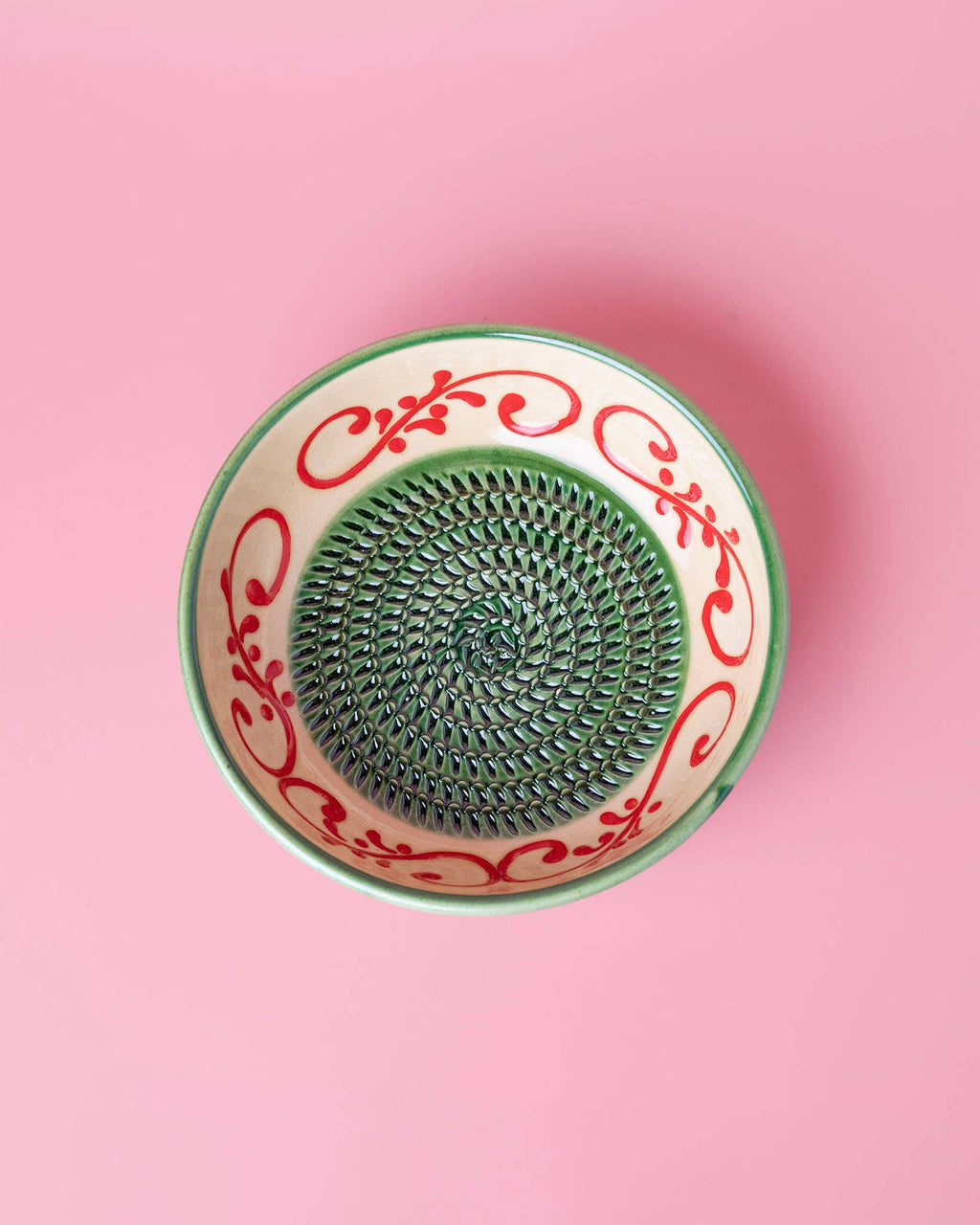 Garlic Grater Plate - Medium Ceramic Traditional - Alhambra