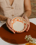 Ceramic Garlic Grater Plate - Medium Orange Azahara