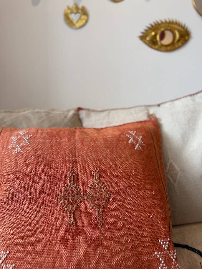 Cactus Silk kuddfodral - Terracotta 50 x 50 cm