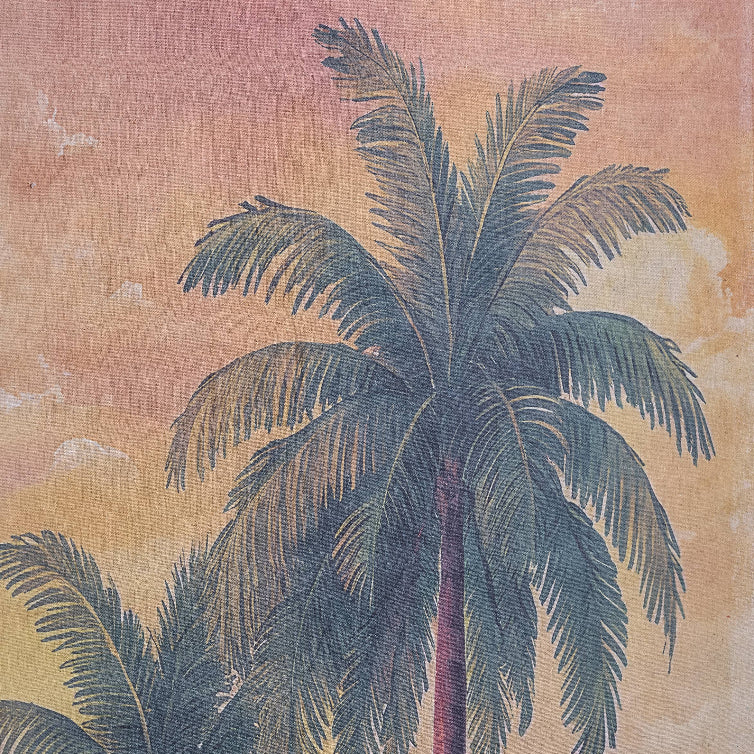 Extra Tall Palm Trees Wall Hanging Canvas Print