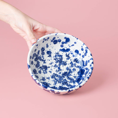 Ceramic Garlic Grater Plate - Medium Persian Blue