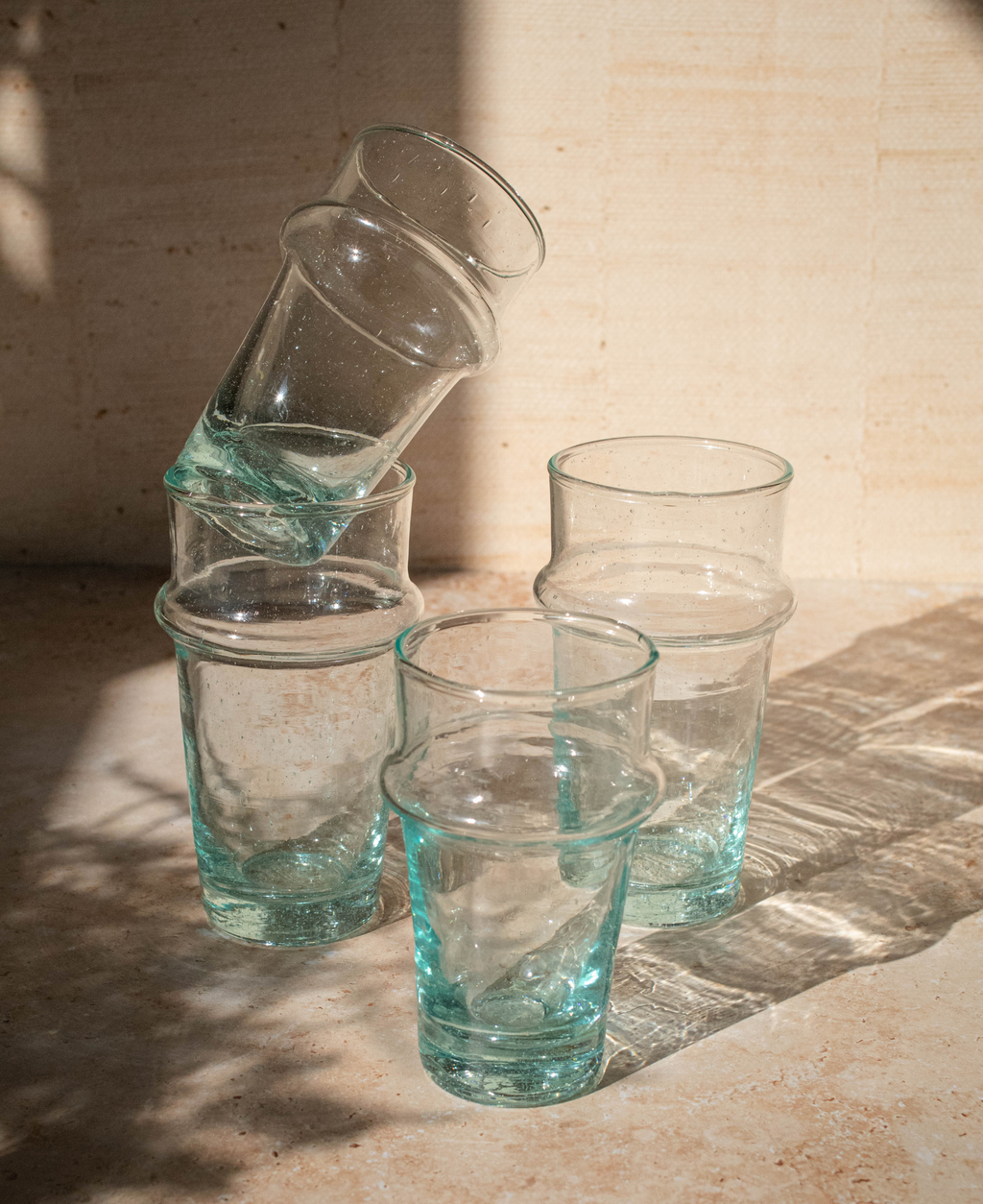 Moroccan Beldi Glassware - Clear