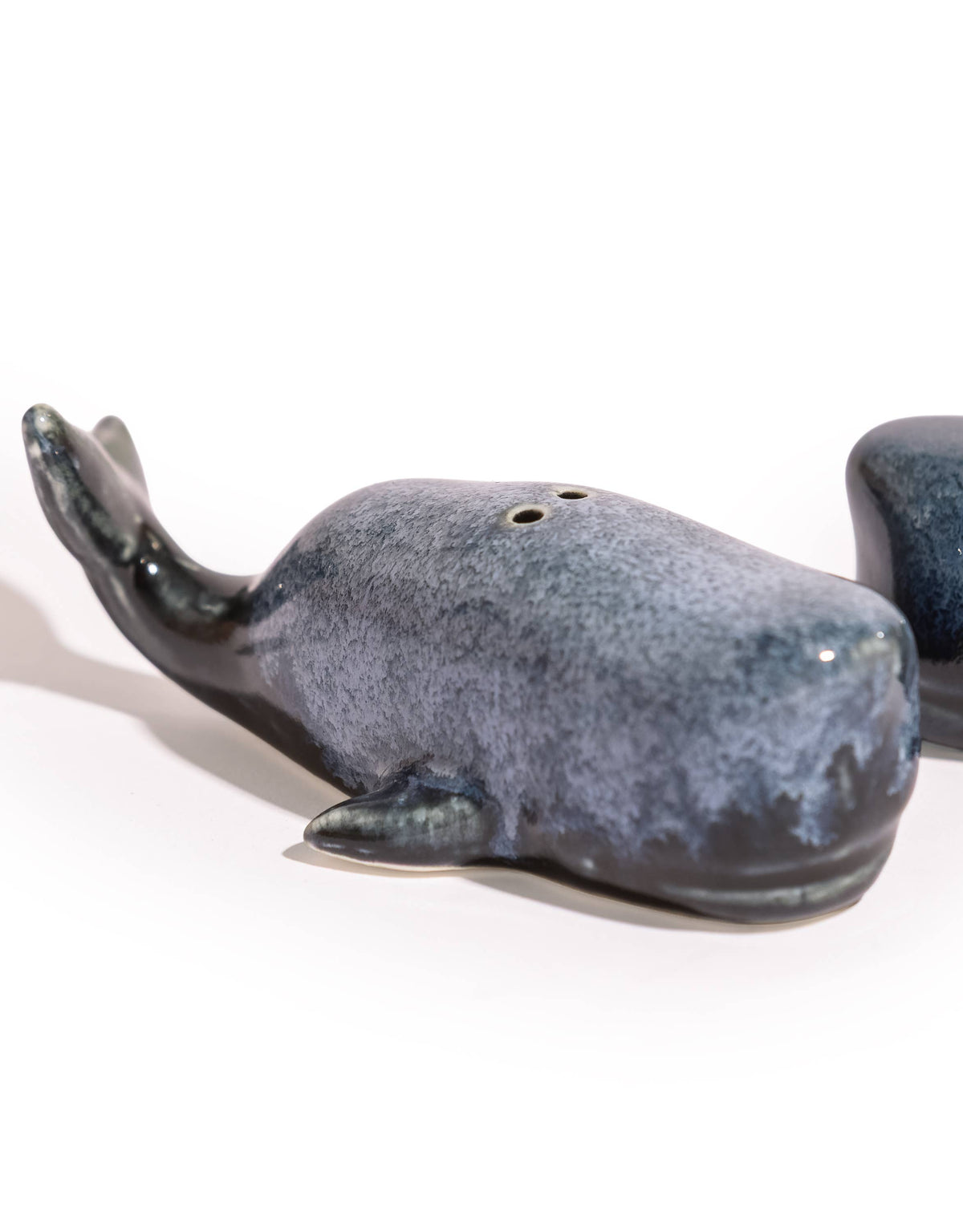 Set Of Ceramic Blue Whale Salt & Pepper Shakers (To Be Bough