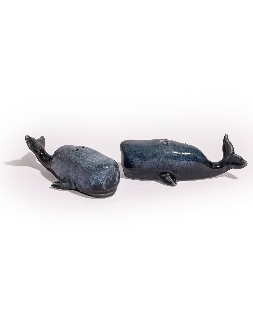 Set Of Ceramic Blue Whale Salt & Pepper Shakers (To Be Bough