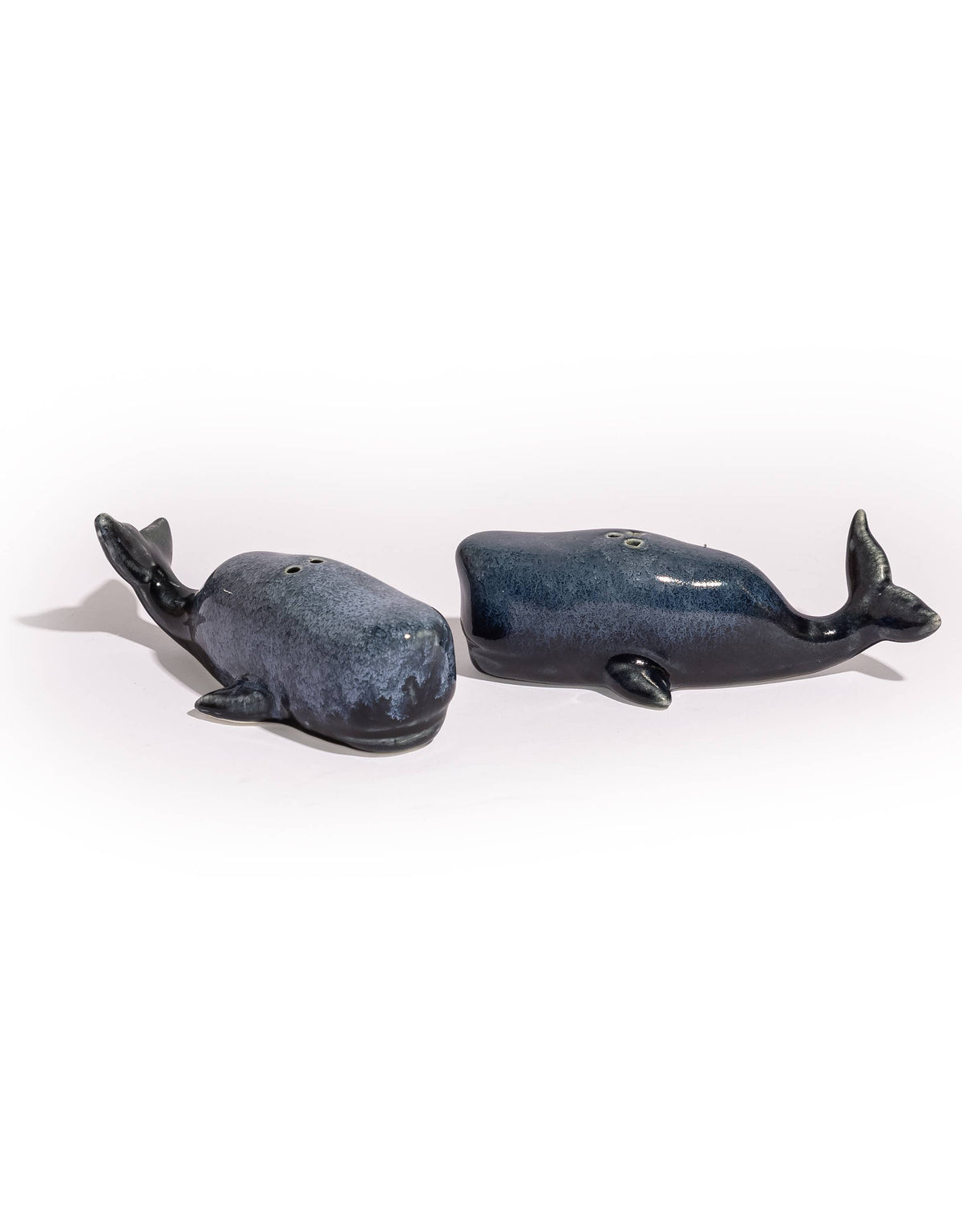 Set Of Ceramic Blue Whale Salt & Pepper Shakers (To Be Bough
