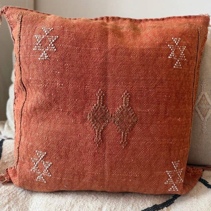 Cactus Silk kuddfodral - Terracotta 50 x 50 cm