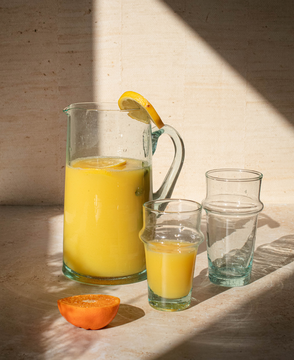 Moroccan Beldi Glassware - Clear