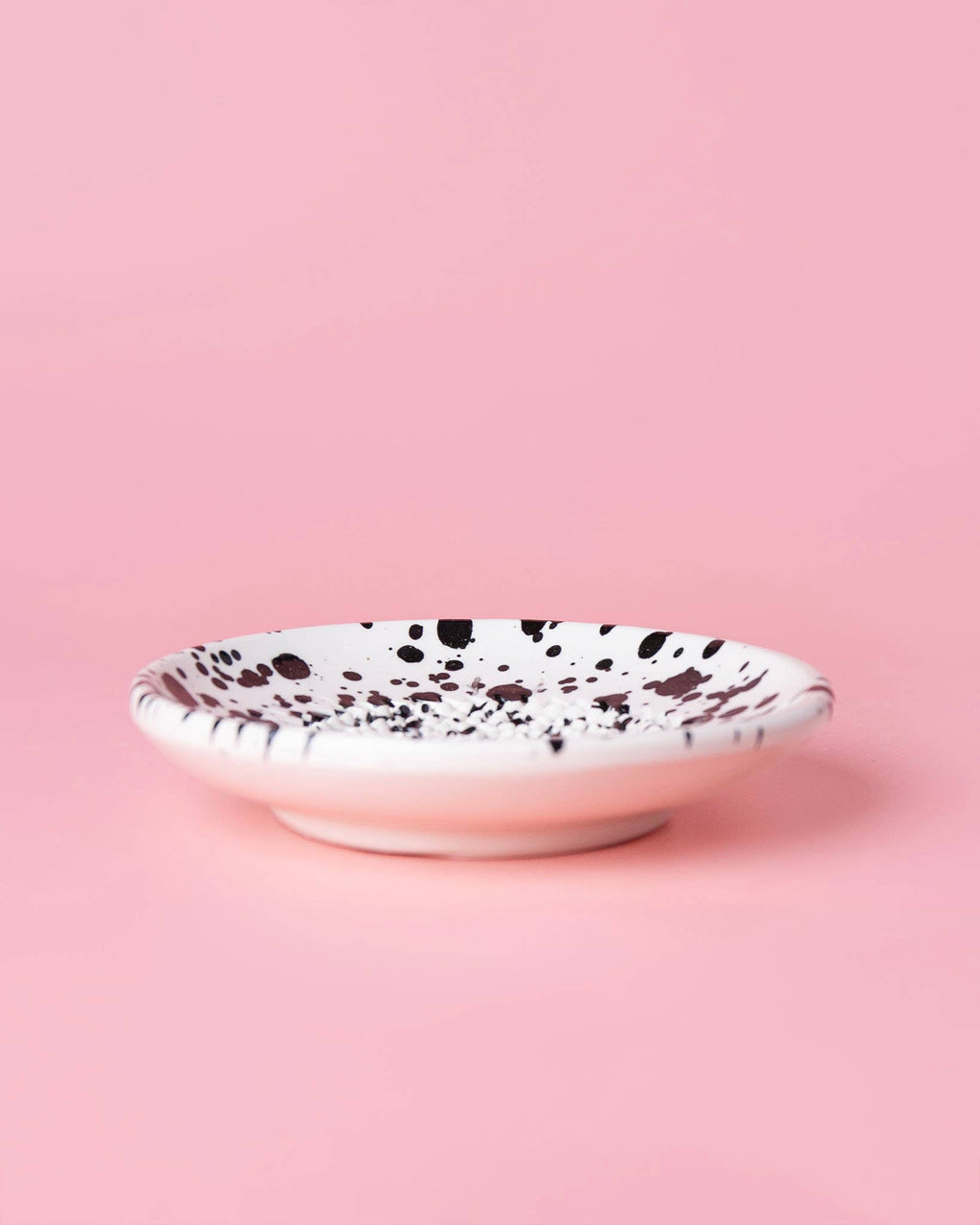Ceramic Garlic Grater Plate - Small Black & White - Galaxy