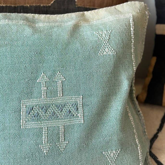 Cactus Silk (Kaktusfiber) kuddfodral, Mintgrön 50 x 50 cm