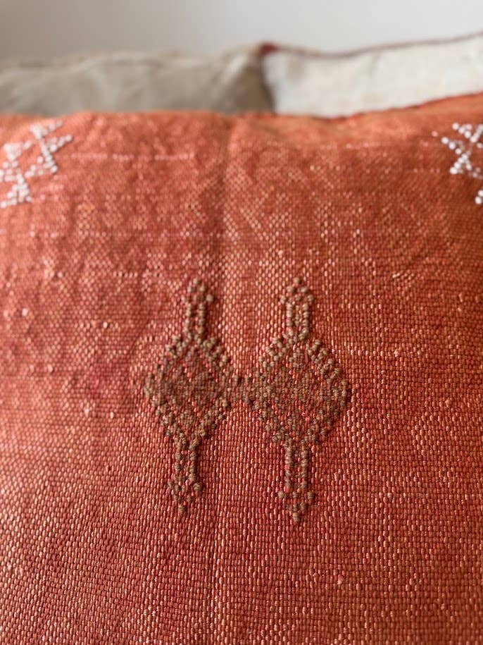 Cactus Silk kuddfodral - Terracotta 50 x 50 cm