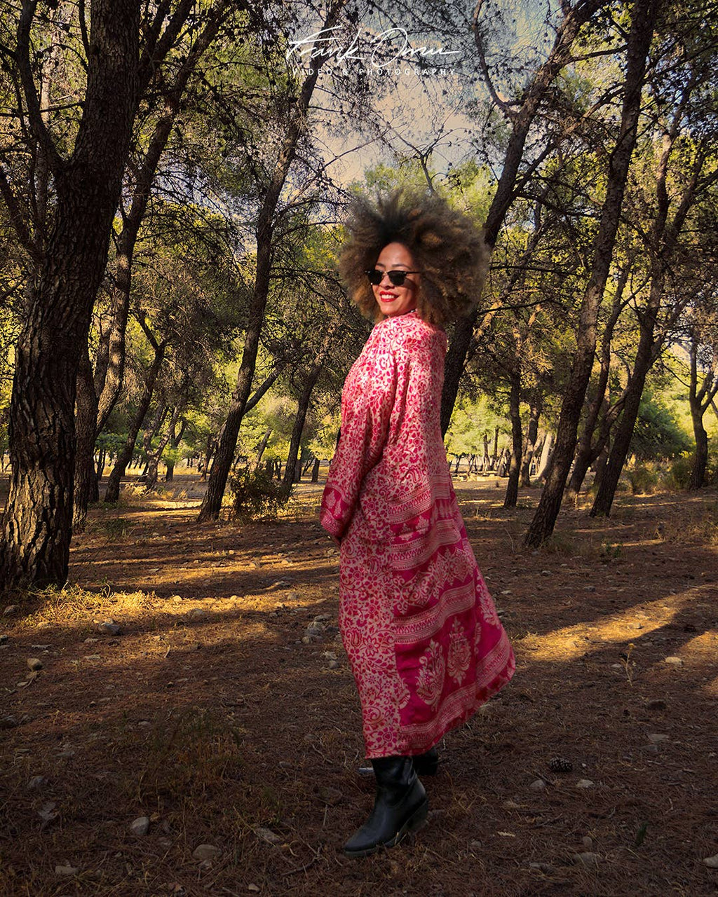 Reversible long kimonos. Recycled silk kimono.