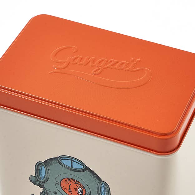 Rectangular tin box Scaphopoulp