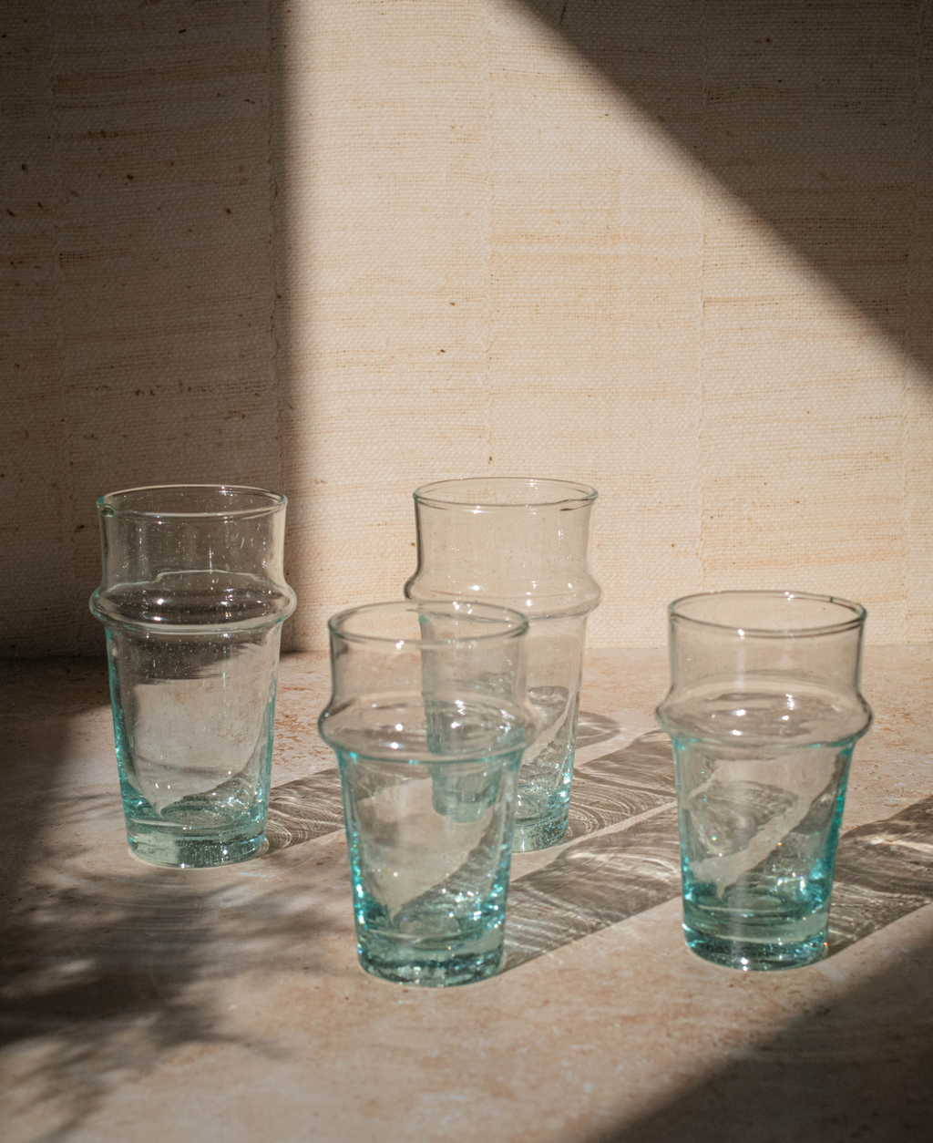 Moroccan Beldi Glassware - Clear