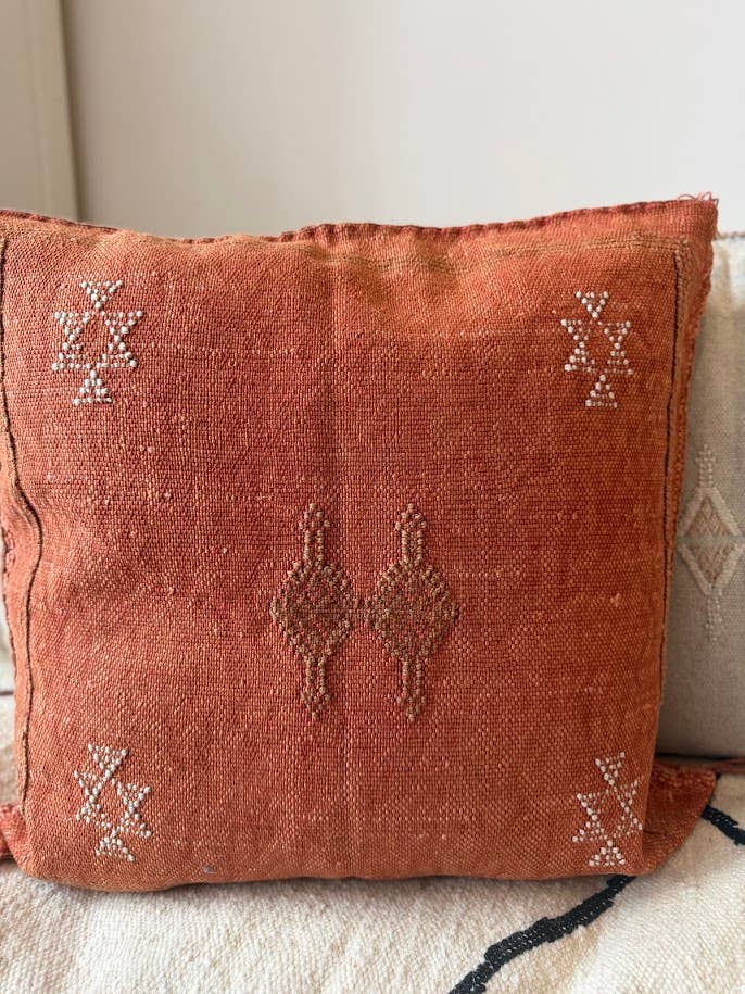 Cactus Silk kuddfodral - Terracotta 50 x 50 cm