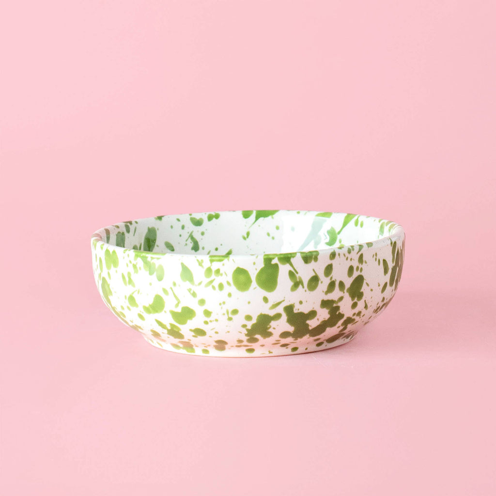 Garlic Grater Plate - Medium Ceramic Green - Moss