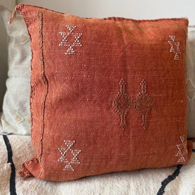 Cactus Silk kuddfodral - Terracotta 50 x 50 cm