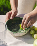 Garlic Grater Plate - Medium Ceramic Green - Jade