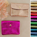 Tuscan Leather Metallic Small Purse – Made In Italy