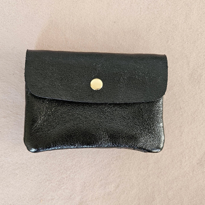 Tuscan Leather Metallic Small Purse – Made In Italy