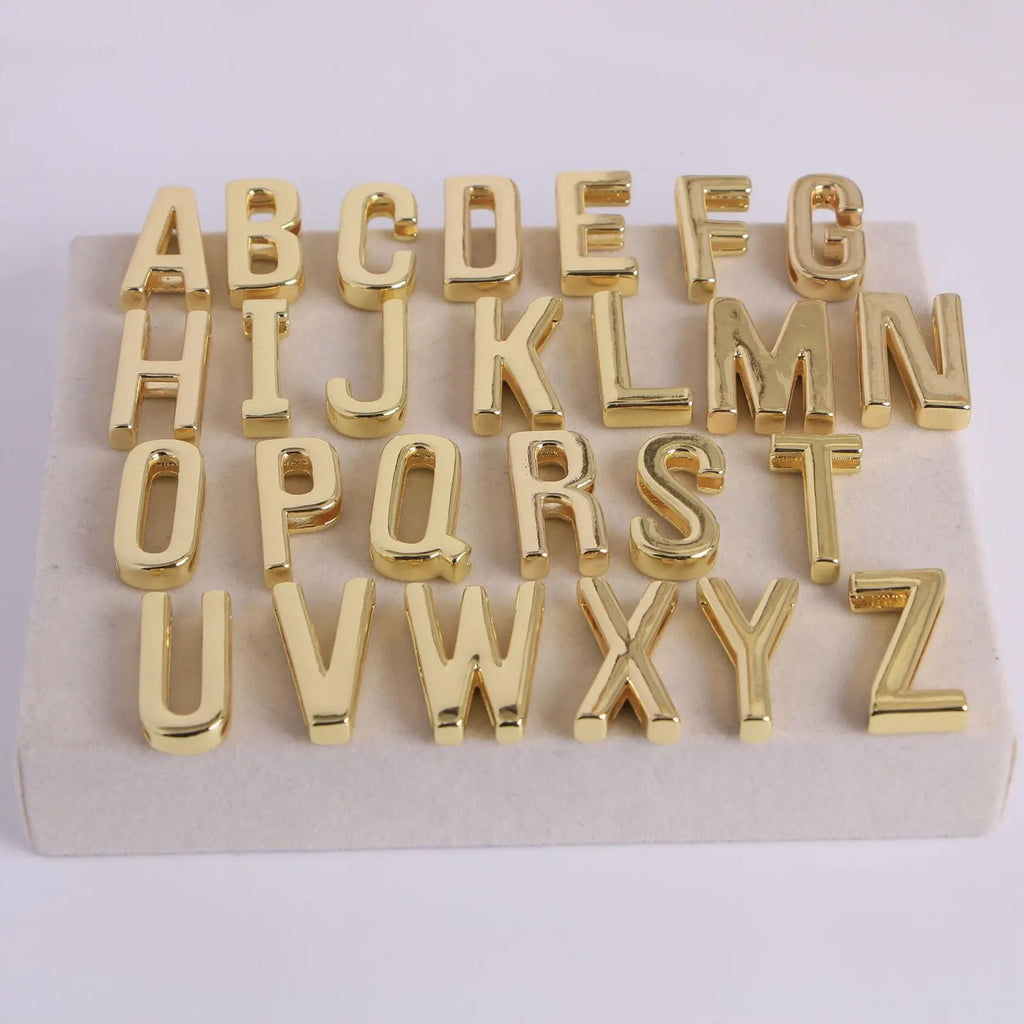 Gold Slide on Scarf Initials