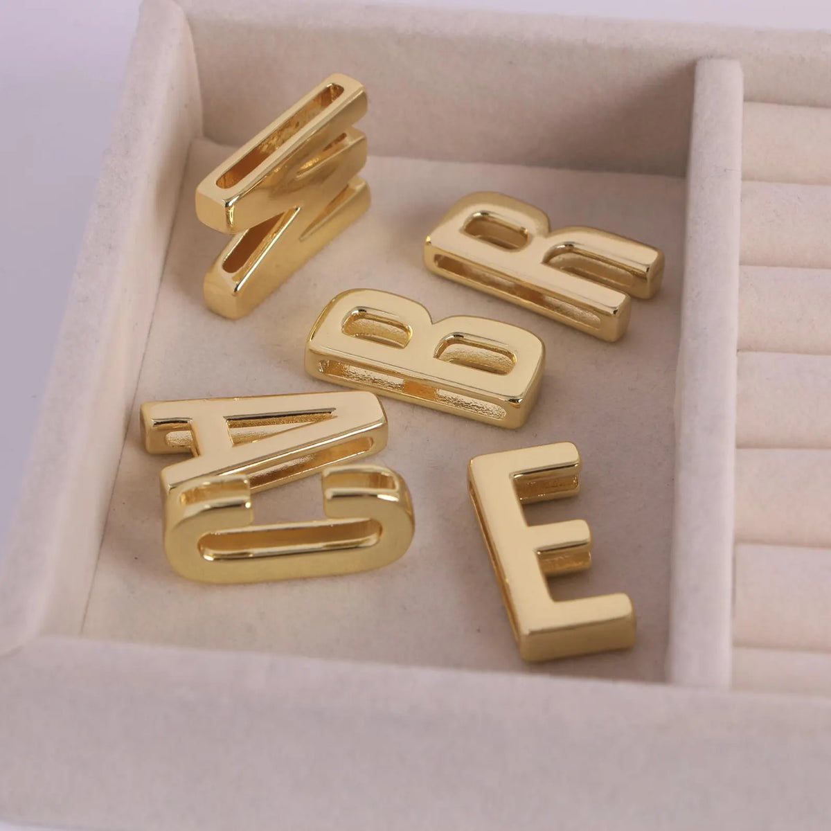 Gold Slide on Scarf Initials