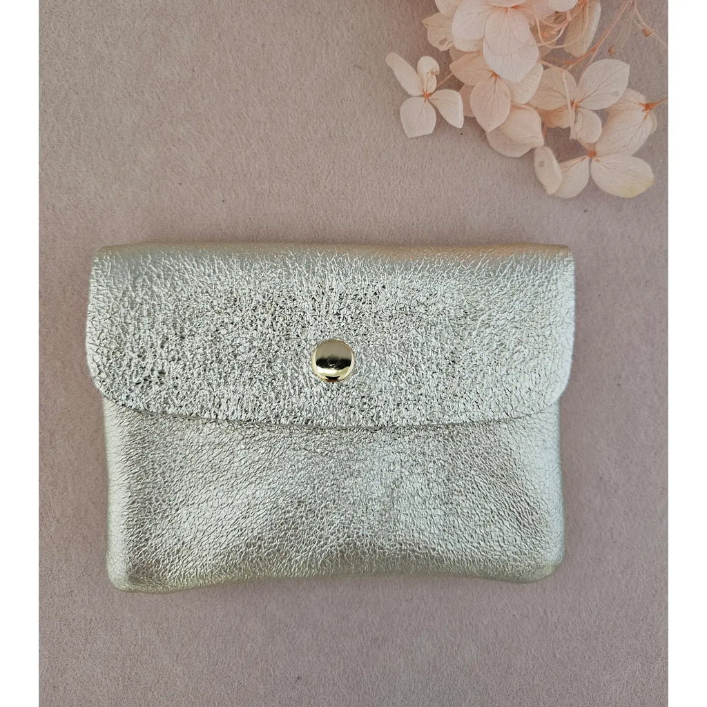 Tuscan Leather Metallic Small Purse – Made In Italy