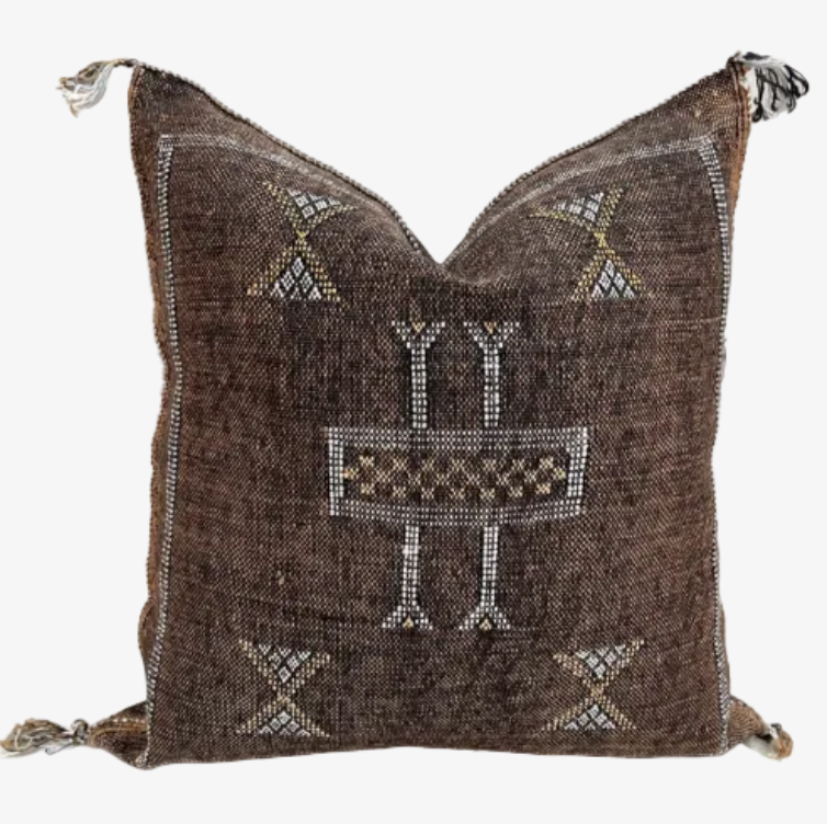 Moroccan Cactus Silk kuddfodral 50 x 50 cm (Brown)