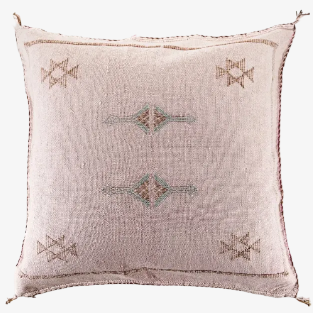 Moroccan Cactus Silk kuddfodral 50 x 50 cm (Washed pink)