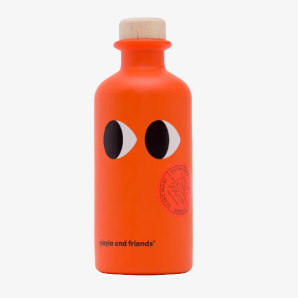 Extra virgin olive oil infused with chili