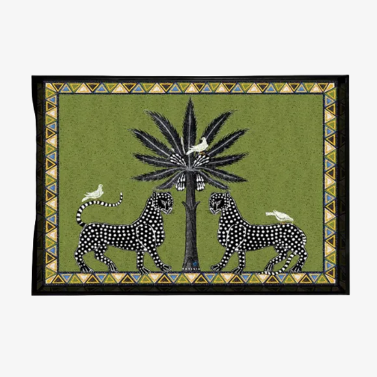 Tray Green Mosaico Medium (30.5 x 22.5 cm)