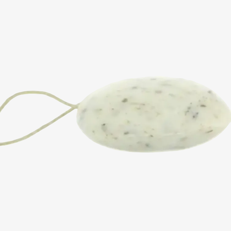 Lavender Scrub Pebble Soap - soap on a rope