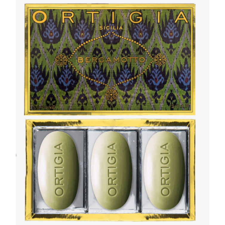 Ortigia Sicilia Bergamotto Olive Oil Soap Large Box