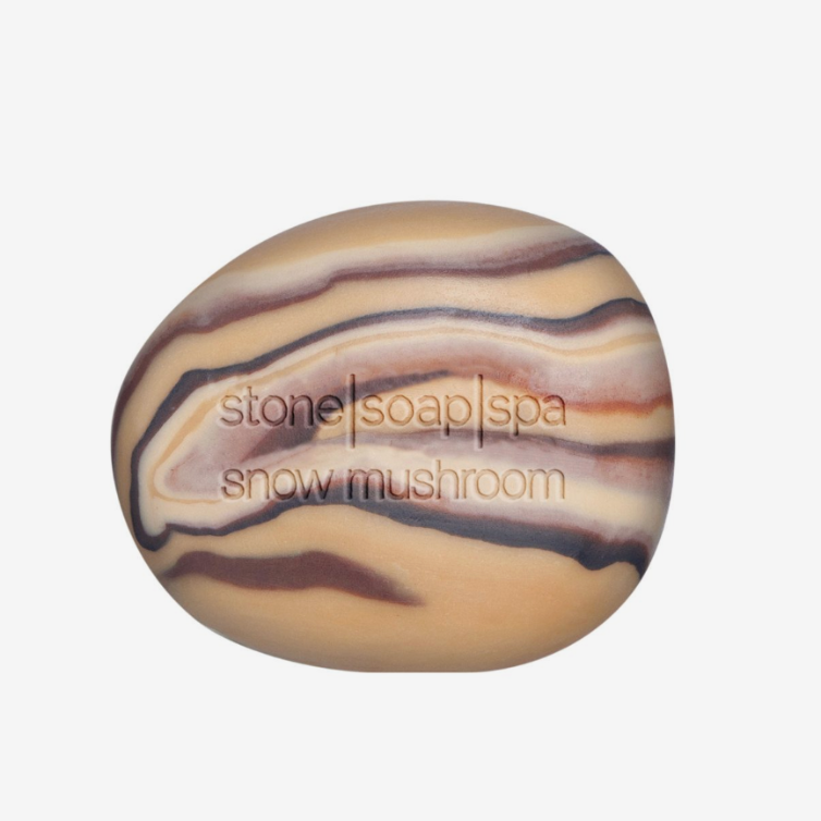 STONE SOAP SPA - "Snow Mushroom", scent of LEMONGRASS 120g