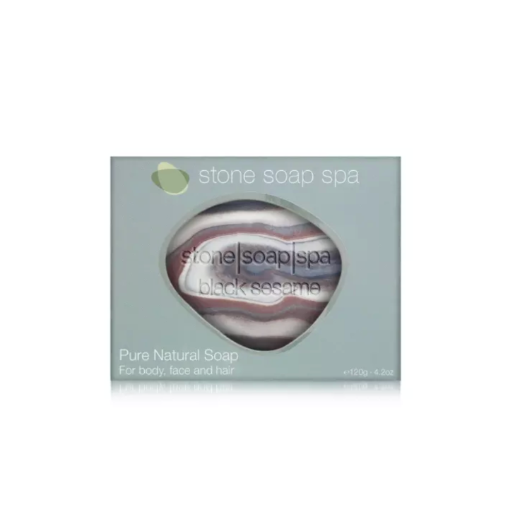 STONE SOAP SPA, "Black sesame", scent of STAR ANISE 120g