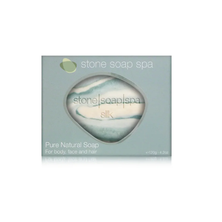 STONE SOAP SPA - "Silk". Scent of KAFFIR LIME & ORANGE 120g