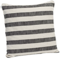 Chhatwal & Jonsson - 100% Italian linen cushion cover, off-white and charcoal grey stripes