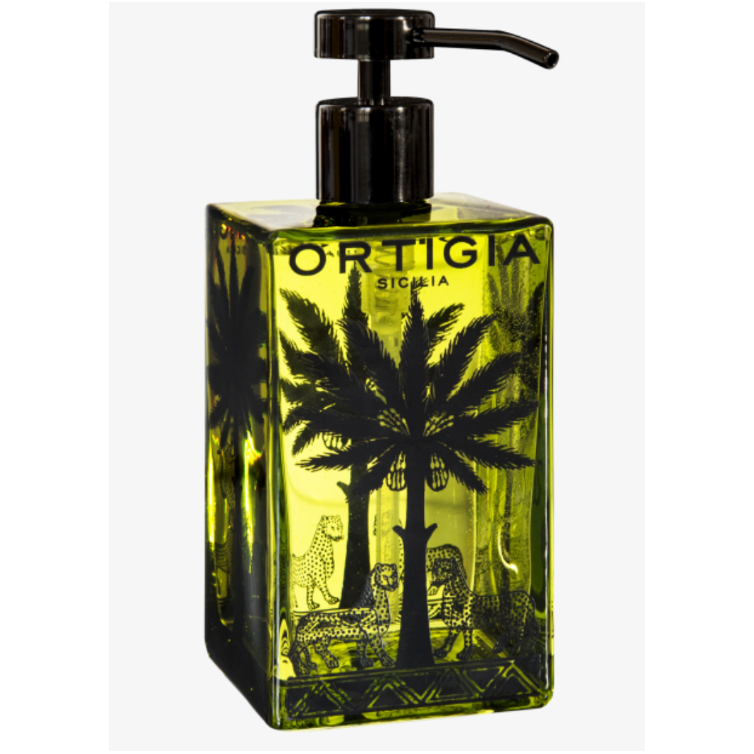 Ortigia Sicilia Fico D'India Liquid Soap Glass - Green