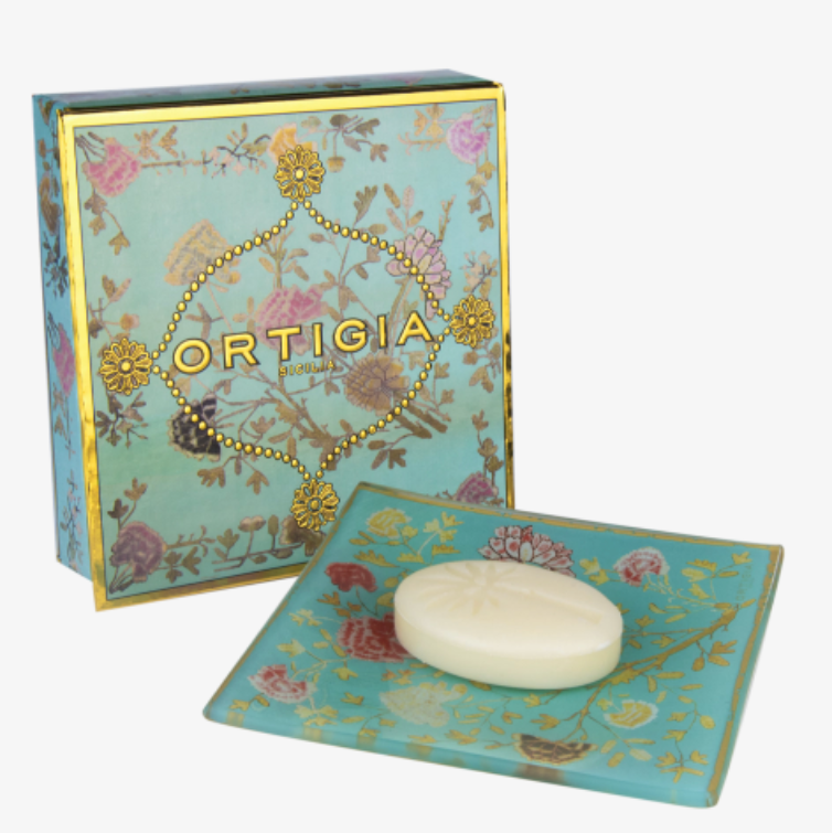 Ortigia Sicilia Florio Glass Plate & Soap