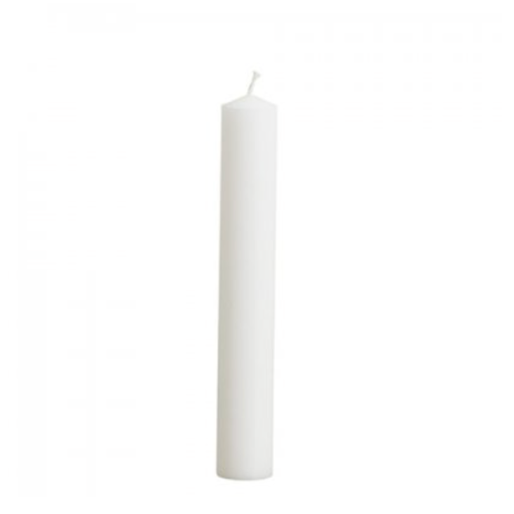 White stearin candle 30x200mm