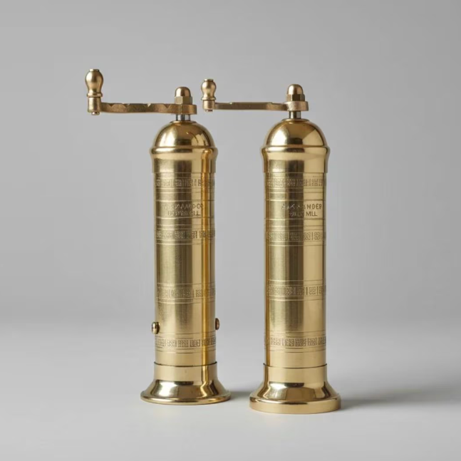 Atlas Salt and Pepper Mill - Brass