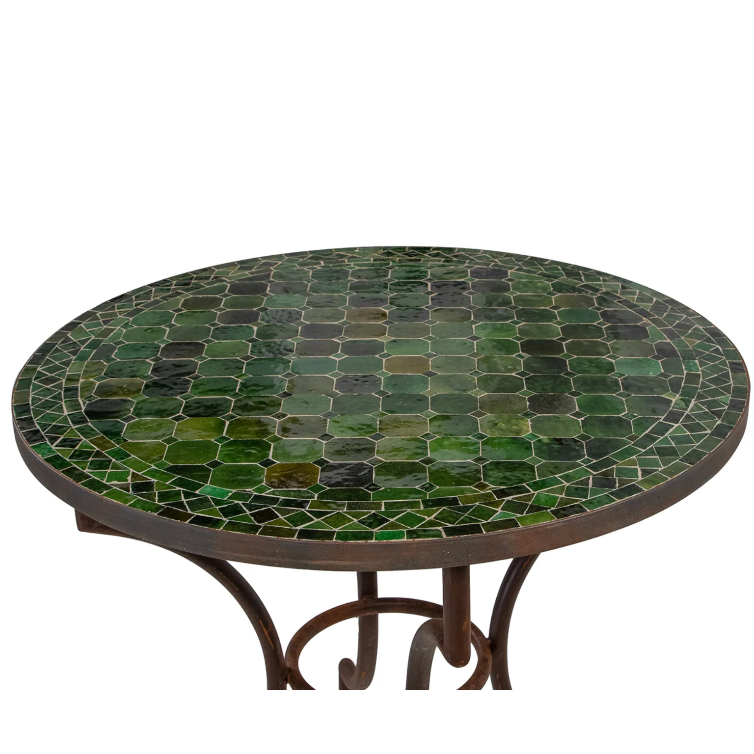 Moroccan Mosaic Table ‘Olive Green’