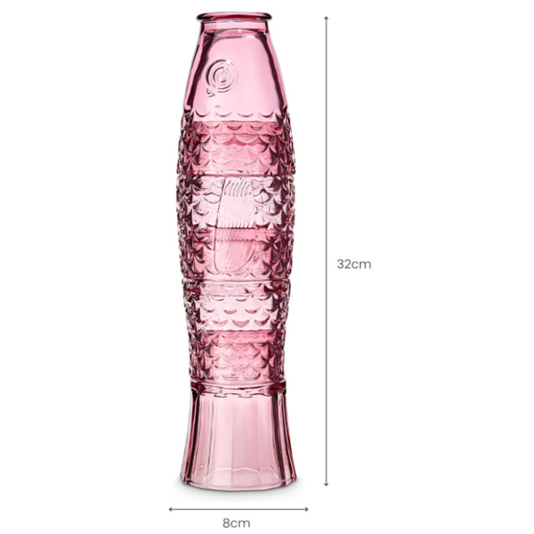 Fish Stacking Glass - Set of 4 250ml (Pink)